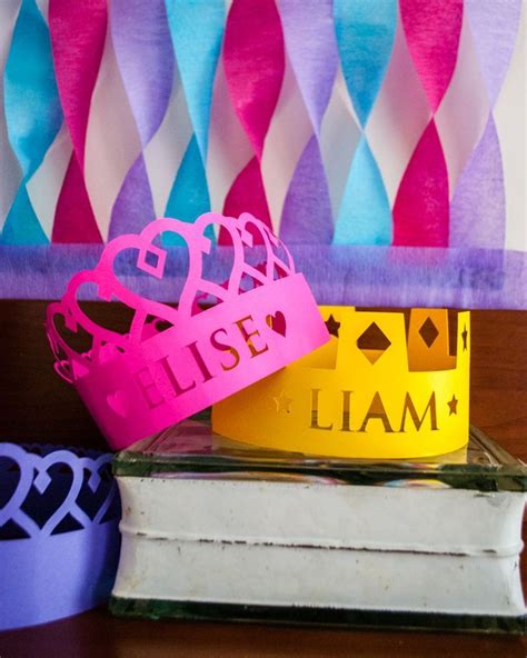 Diy Personalized Crowns For A Princess Birthday Party Diy Birthday