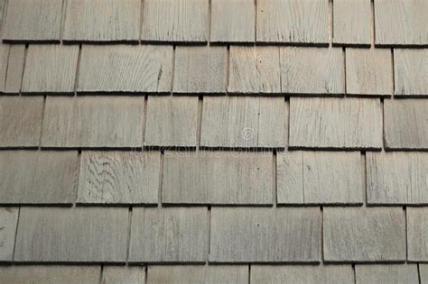 Grey Weathered Cedar Shakes Shingles Background Stock Photo Image Of