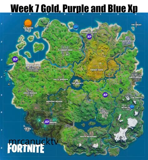 Week 7 purple xp coin at red steel bridge (image credits: Week 7 Gold, Purple and Blue Xp Coins. Fortnite Chapter 2 ...