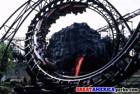 The Demon Roller Coaster At Marriott S Great America Great America Demon Roller Coaster