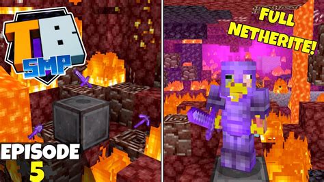 Truly Bedrock S2 Ep5 Full Netherite Armor 64 Ancient Debris Bedrock