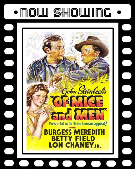 Of Mice And Men 1939 Movie Poster Prints Digital Download Etsy