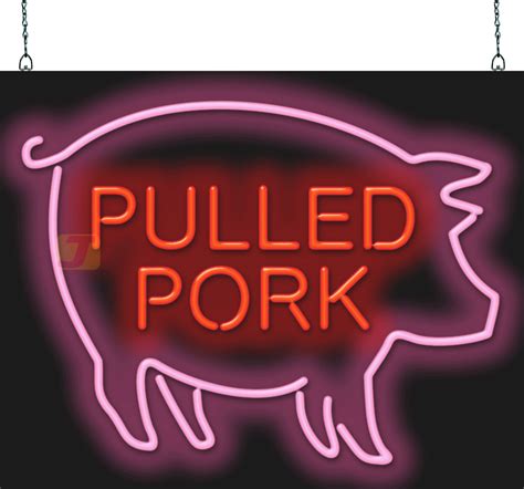 Pulled Pork Neon Sign Fb 50 03 Jantec Neon