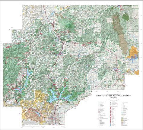 Shasta Trinity National Forest Maps