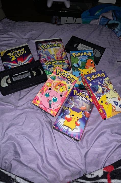 Good Condition Pokémon Vhs Tapes 00s Nostalgia Nostalgia Aesthetic