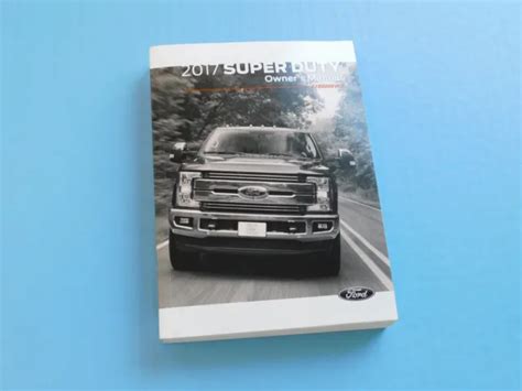 2017 Ford F250 F350 Super Duty Factory Owners Owners Manual 2200