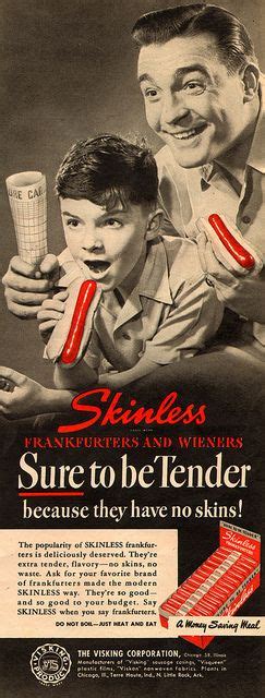 Skinlessfrankfurtersandwienersad1948 Vintage Advertisements