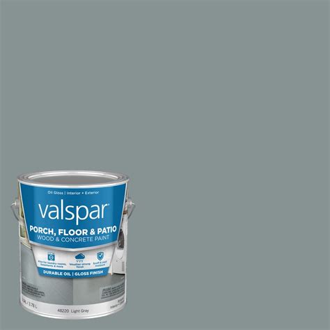 Valspar Light Gray Gloss Interiorexterior Porch And Floor Paint