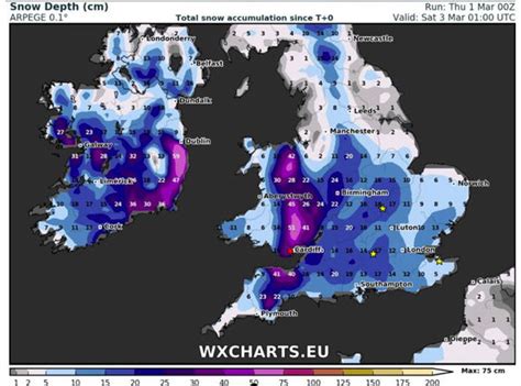 Snow Storm Emma To Unleash Weather Hell On Uk Terrifying Charts Of