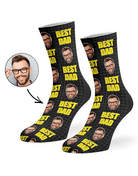 Bold Best Dad Socks Personalized Dad Socks Super Socks
