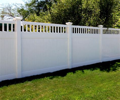 White Vinyl Fencing Options Fences Design