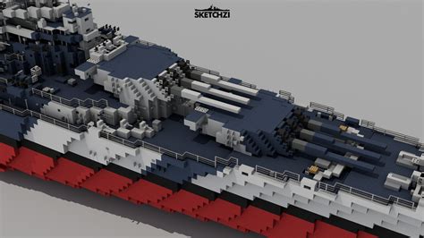 Uss Iowa Bb 61 1944 Minecraft Map