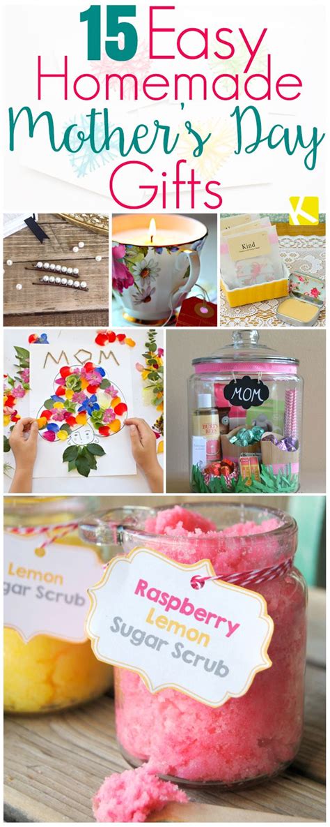 Why limit the mothers day gifts from kids to a handmade card? 15 Mother's Day Gifts That Are Ridiculously Easy to Make ...