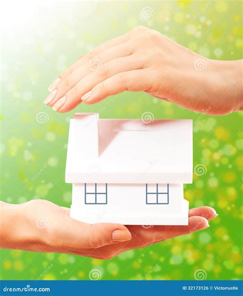 The House In Human Hands Stock Photo Image Of Property 32173126