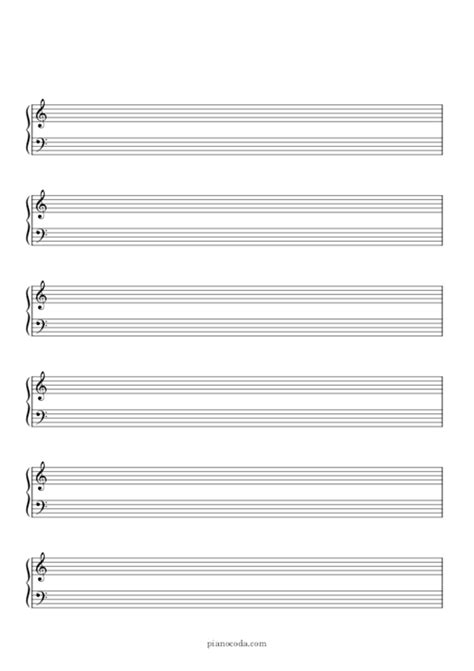 Free Printable Blank Sheet Music In Pdf