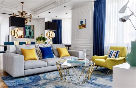 Modern Blue Living Room Travisyearwood