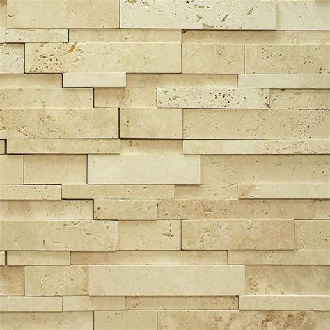Ivory Travertine Wall Ledger Wall Exterior Texture Material Textures