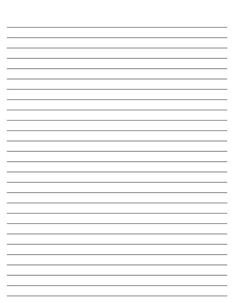 Free Printable Lined Paper New Calendar Template Site
