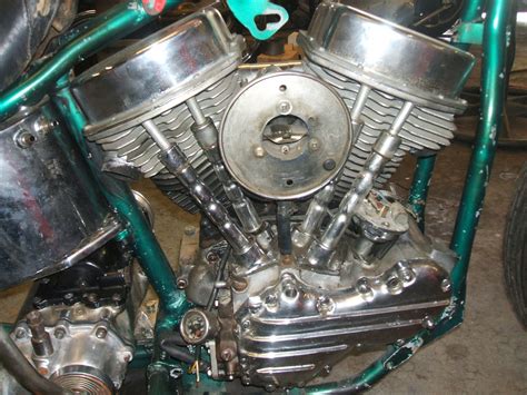 Harley davidson 1958 pan head engine case with a bad fit for the intermediate gear shaft. DC-Choppers: Panhead motor for sale