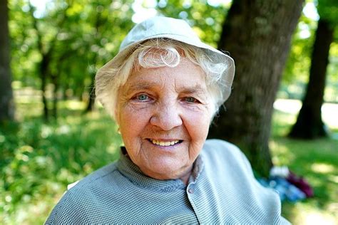 Woman Senior Elder Elderly Grandmother Grandma Smile Person