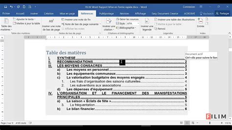 Exemple Mise En Page Rapport De Stage Word Exemple De Groupes