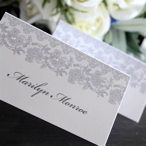 Check spelling or type a new query. wedding place card / name card by 2by2 creative | notonthehighstreet.com