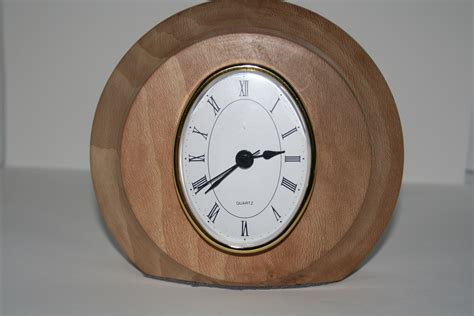 Turnaround Photo Table Top Oval Clock On London Plain Or Lacewood