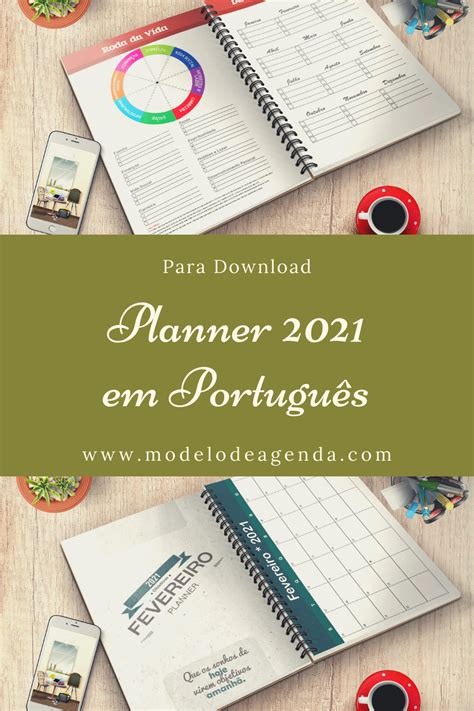 Conheça meu planner 2021 um planner argolado de fichário completo. Planner Em Português 2021 Para Imprimir com Roda da Vida