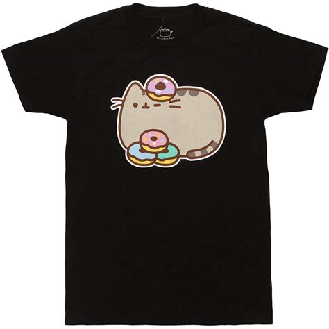 Isaac Morris Pusheen Donut Stack Adult T Shirt Minaze