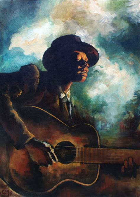 Bluesman Blues Music Art American Art Painting