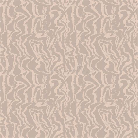 Brush Painted Freehand Lines Seamless Pattern Beige Stripes Grunge