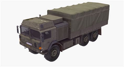 Man Sx44 Military Truck 3d Max