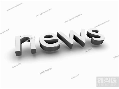 An Image Of The Word News Over White Stock Photo Picture And Low