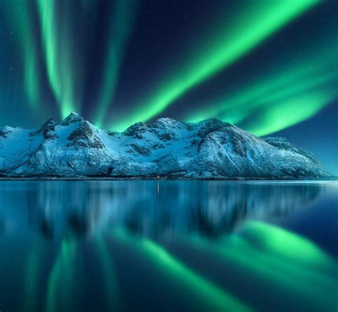 Northern Lights Over The Mountain Sea Photograph By Denys Bilytskyi