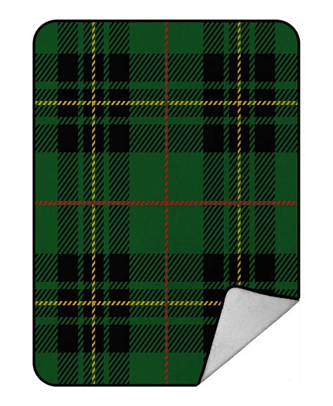 Eczjnt Clan Forbes Tartan Plaid Scottish Pattern Throw Blanket Fleece