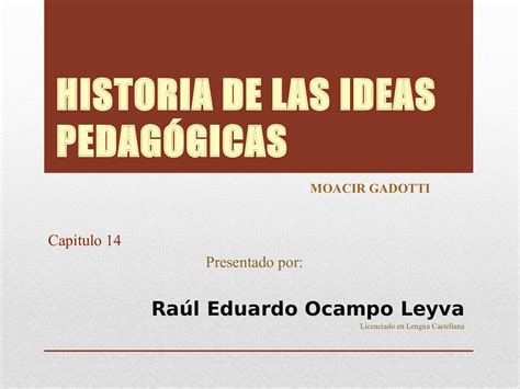 Calaméo 14 Historia De Las Ideas Pedagogicas