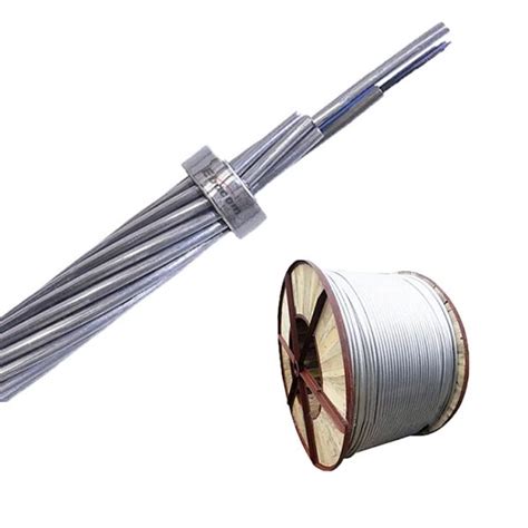 China Opgw Manufacturer 12 24 36 Fibers Composite Overhead Ground Wire