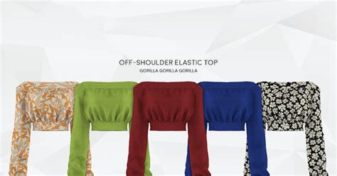 Off Shoulder Elastic Top Gorilla X3