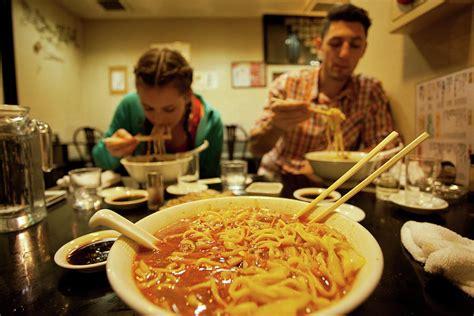 People Eating Ramen Noodles Showa Photograph By Eddie Gianelloni Media