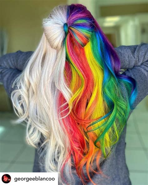Aggregate 81 Rainbow Colour Hair Super Hot In Eteachers