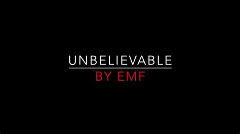 Emf Unbelievable 1991 Lyrics Hd Youtube