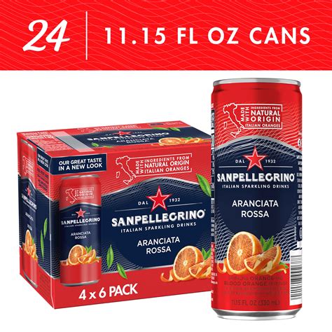 Sanpellegrino Italian Sparkling Drink Aranciata Rossa Sparkling Orange