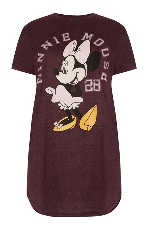 Primark Burgundy Minnie Mouse Nightshirt Night Shirt