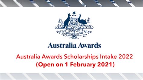 Australia Awards Scholarships Intake 2022 Open On 1 February 2021