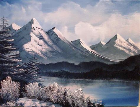 Image Result For Snowy Mountain Bob Ross Paintings Bob Ross Art Bob