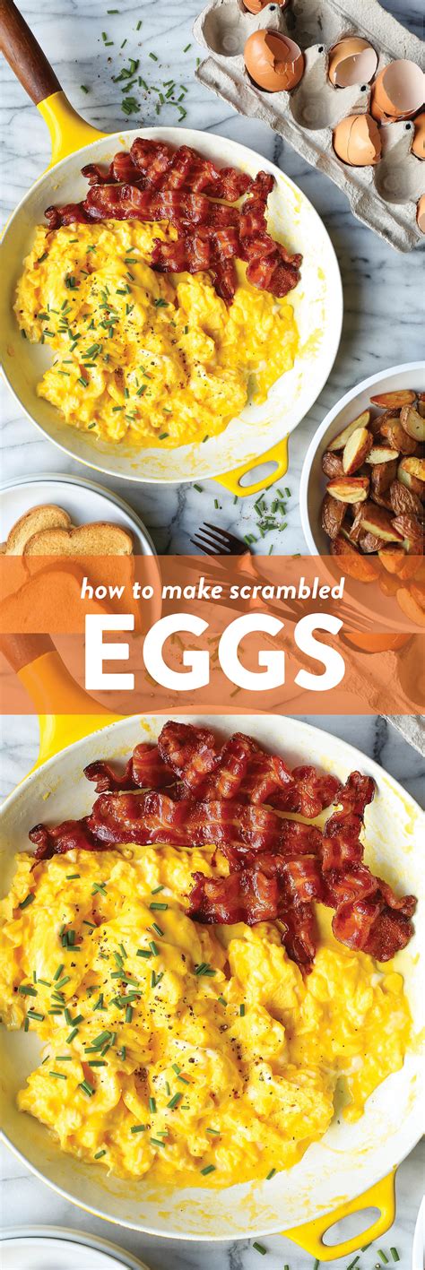 Salty prosciutto and rich, creamy eggs are a match made in heaven. How to Make Scrambled Eggs - Damn Delicious