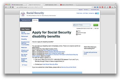 Online Application Disability Online Application