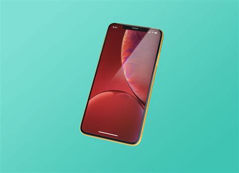 Free Floating iPhone XR Mockup PSD - Good Mockups