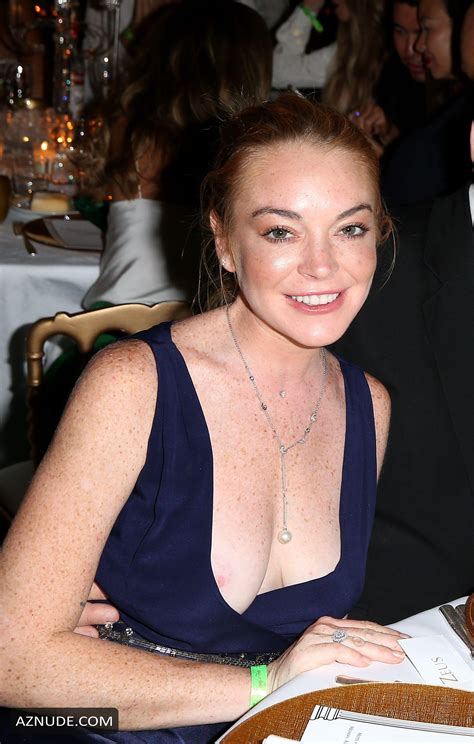 Lindsay Lohan Nip Slip At The Fawaz Gruosi Birthday Party Cala Aznude