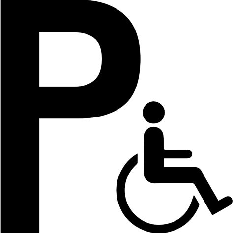 Parking For Disabled Persons Sign Vector Svg Icon Svg Repo